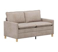 vidaXL Sofá 156 x 81 x 87,5 cm Poliéster Multicolor Beige