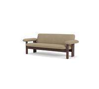 Audo Copenhagen Sofá Brasilia 2 plazas Dark oak-Audo Bouclé 02
