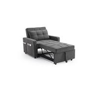 Sofa cama 1 plaza pabs 90cm, gris