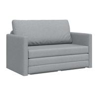 Sofá Cama 110cm Gris Claro Tela Vidaxl