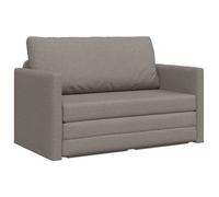 Sofá Cama 110cm Taupé Tela Vidaxl