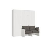 Sofá cama 140 Kentaro Blanco Fresno con columna izquierda-derecha - Itamoby