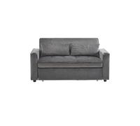 Sofá cama 2 plazas plegable de terciopelo,gris