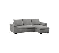 Sofa cama 3 plazas budwing lorenzo gris + chaise con almacenamiento + brazo tipo siesta (248,5 x 157 x 89 cm - reversible lado izquierdo/derecho)