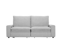 Sofá cama 3 plazas relax eléctrico novo color gris claro