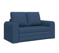 Sofá Cama 60cm Azul Tela Vidaxl