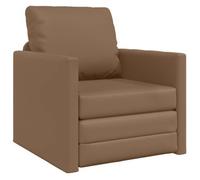 Sofá Cama 60cm Capuchino Cuero Artificial Vidaxl