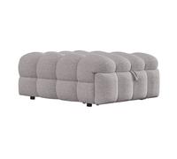 Sofá cama 90x200 cm - 2 en 1, puff, sofá extensible, cama individual, cama tipo puffy, tela teddy - gris