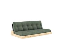 Sofá cama Base Negro Noche/756 Verde Oliva