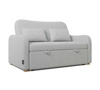 Sofá cama buddy 2 nalui gris 2 plazas (137x100x87cm) con 2 cojines