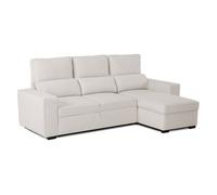 Sofá-cama chaise longue budwing harper beige - 4 plazas - 248,5x156x103 cm