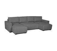 Sofá-cama chaise longue budwing jordan gris - 5 plazas - 317x157x91 cm