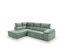 Sofa cama chaise longue fiorella agua marina izquierda