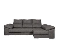 Sofa cama chaise longue yago 275cm. reclinable, con arcon +2 pufs