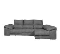 Sofa cama chaise longue yago 275cm. reclinable, con arcon +2 pufs