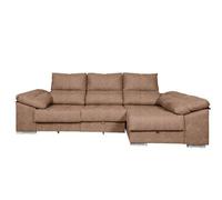 Sofa cama chaise longue yago 275cm. reclinable, con arcon +2 pufs