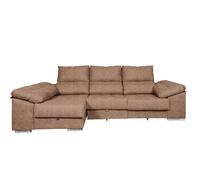 Sofa cama chaise longue yago 275cm. reclinable, con arcon +2 pufs