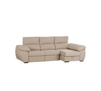 Sofá cama chaiselongue cama distinción beige derecha