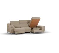 Sofá cama chaiselongue elegance beige derecha