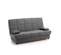 Sofa cama clic clac julieta 3 plazas, color marengo, medida sofá: 184x75x31 cm., medida cama: 190x132x40 cm., incluye 2 cojines