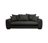 Sofá cama con apertura italiana saga 3 plazas negro
