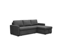 duehome - Sofá cama con chaiselongue reversible 4 plazas Saira Grey