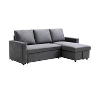 Sofá cama con chaiselongue y almacenaje Ivy Gris oscuro - Homekit Gray