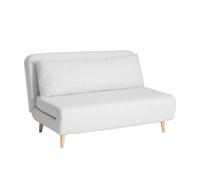 Sofá cama de 2 plazas leann beige para hogar moderno mueble de almacenaje - Homekit Beige
