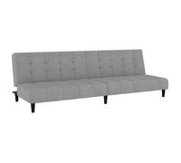 Sofá Cama De 2 Plazas Terciopelo Gris Claro Vidaxl