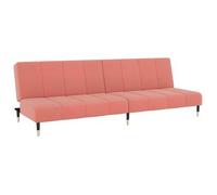Sofá Cama De 2 Plazas Terciopelo Rosa Vidaxl