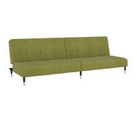 Sofá Cama De 2 Plazas Terciopelo Verde Claro Vidaxl
