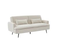 Sofá Cama De Borreguito, 3 Plazas, Crema