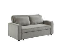 Sofá cama de pana de 3 plazas, Gris claro Gray