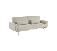Sofá Cama De Pana Fina De 2-3 Plazas, Gris Claro
