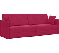 Sofá-cama de piso Rojo vino 213 x 70 x 77 cm Terciopelo