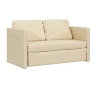 Sofá Cama De Suelo 2 En 1 Tela Crema 112x174x55 Cm Vidaxl