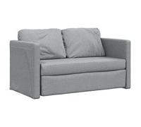 Sofá Cama De Suelo 2 En 1 Tela Gris Claro 112x174x55 Cm Vidaxl