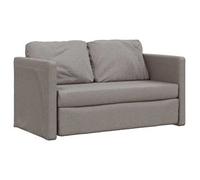 Sofá Cama De Suelo 2 En 1 Tela Gris Taupe 112x174x55 Cm Vidaxl