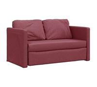 Sofá Cama De Suelo 2 En 1 Tela Rojo Tinto 112x174x55 Cm Vidaxl