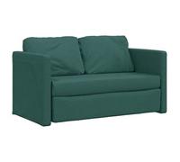 Sofá Cama De Suelo 2 En 1 Tela Verde Oscuro 112x174x55 Cm Vidaxl