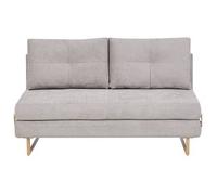 Sofá Cama De Tela 3 Plazas Minimalista Para 3 Personas Desplegable Gris Jerslev