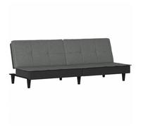 vidaXL Sofá cama de tela gris oscuro