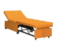 Sofá Cama Desplegable Amarillo Oscuro 194 X 50 X 82 Cm Tela Vidaxl
