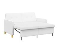 Sofá Cama Desplegable Blanco Tela Vidaxl