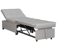 Sofá cama desplegable Gris 194 x 50 x 82 cm tela