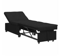 Sofá Cama Desplegable Negro 194 X 50 X 82 Cm Tela Vidaxl