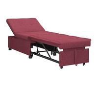 Sofá Cama Desplegable Rojo Vino 194 X 50 X 82 Cm Tela Vidaxl