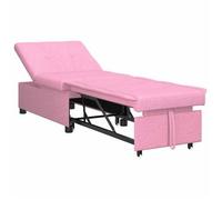 Sofá Cama Desplegable Rosa 194 X 50 X 82 Cm Tela Vidaxl