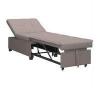 Sofá Cama Desplegable Taupé 194 X 50 X 82 Cm Tela Vidaxl