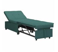 Sofá Cama Desplegable Verde Oscuro 194 X 50 X 82 Cm Tela Vidaxl